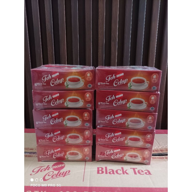 

Teh celup Sosro 15s /pack/isi 10 boxs.