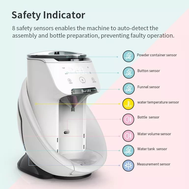 Burabi Smart Formula Milk Maker Plus (O2S-GW/1707) Mesin Susu Formula Otomatis