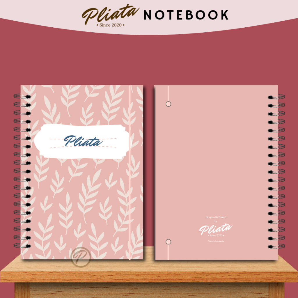 PLIATA NOTEBOOK SPIRAL - (PN90) Floral 8 - Softcover Doft Aesthetic Book Buku Tulis