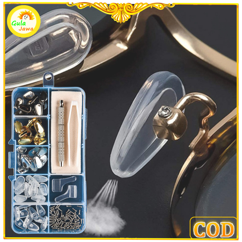 35 pasang + alat）Glasses Nose Pad / Nose Pad Kacamata Ganti Nose Pad Kacamata yang Sesuai dengan Keb