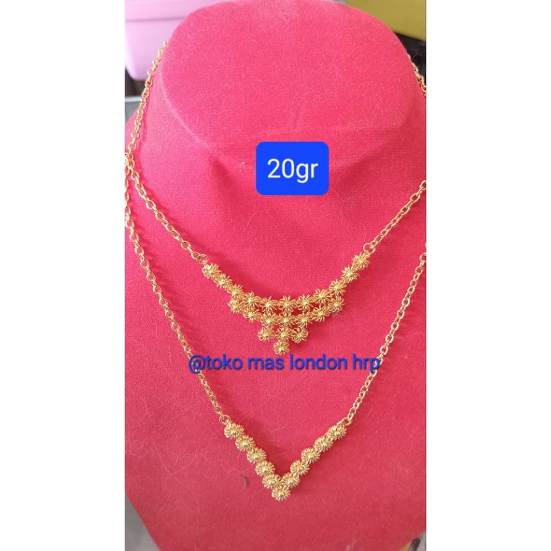 Kalung 20 grm. Mas London 24K. Kadar 999,9%.
