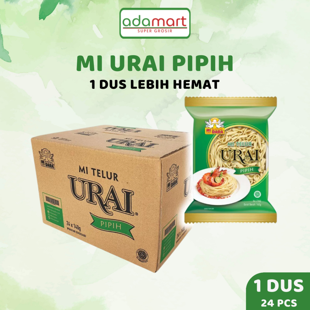 Mi Urai Pipih Mi Telur Burung Dara 1 Dus (24 pcs)