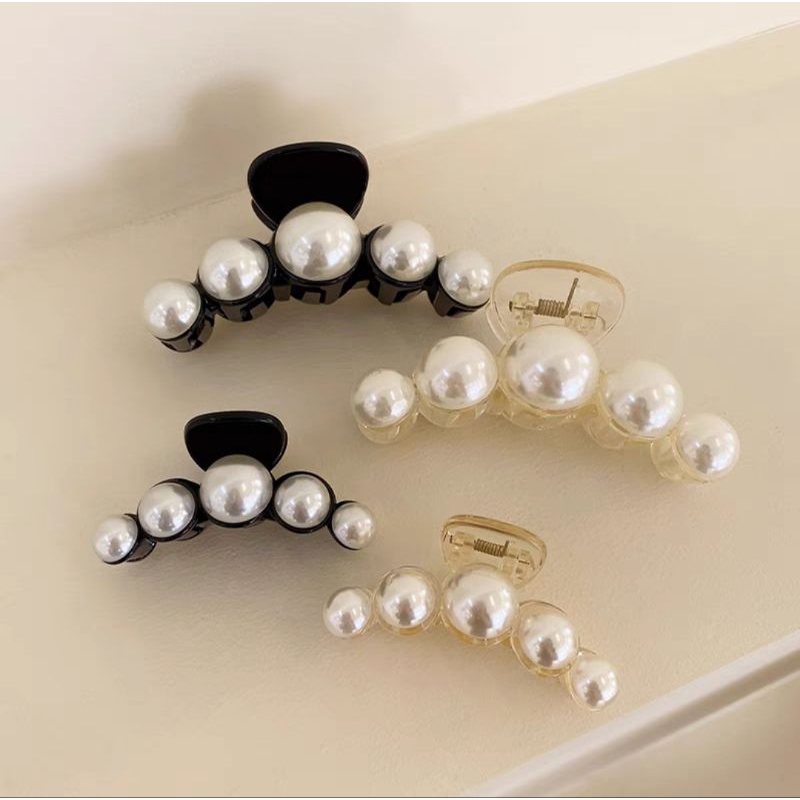 Jepit Rambut Salon Mutiara Impor PREMIUM 10cm JUMBO Jedai Korea Mutiara Jumbo Pearl Hair Claws