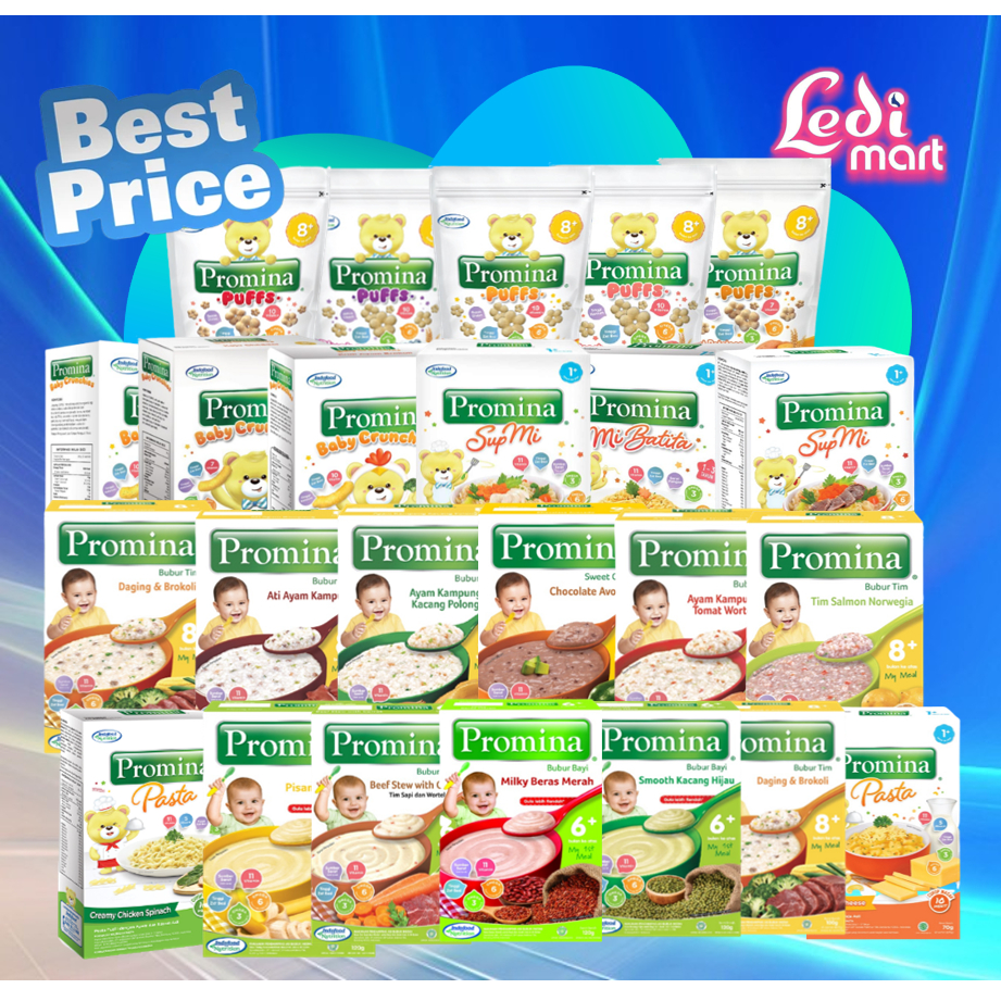 ORIGINAL Promina Pasta Mac n Cheese 60gr 70gr Usia 1+ / Pasta Creamy Chicken Spinach / Pasta Bayi / Makanan Bayi / Snack Bayi / Cemilan Bayi / LEDIMART