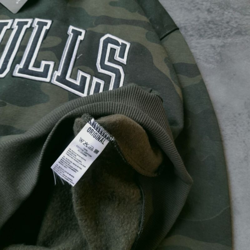 HOODIE JAKET SWEATER CHICAGO BULLS CAMO FULLTAG &amp; LABEL