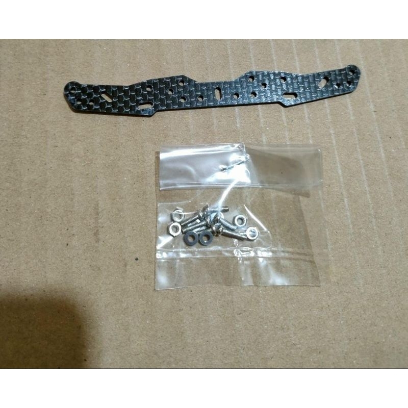 Rep Tamiya 94953 Frp HG Carbon Front Multi Roller Setting Stay (1.5mm)