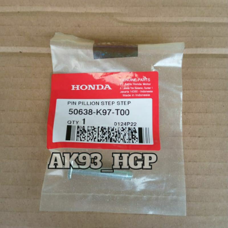 50638-K97-T00 Pin Step PCX 150 K97 Original Ahm