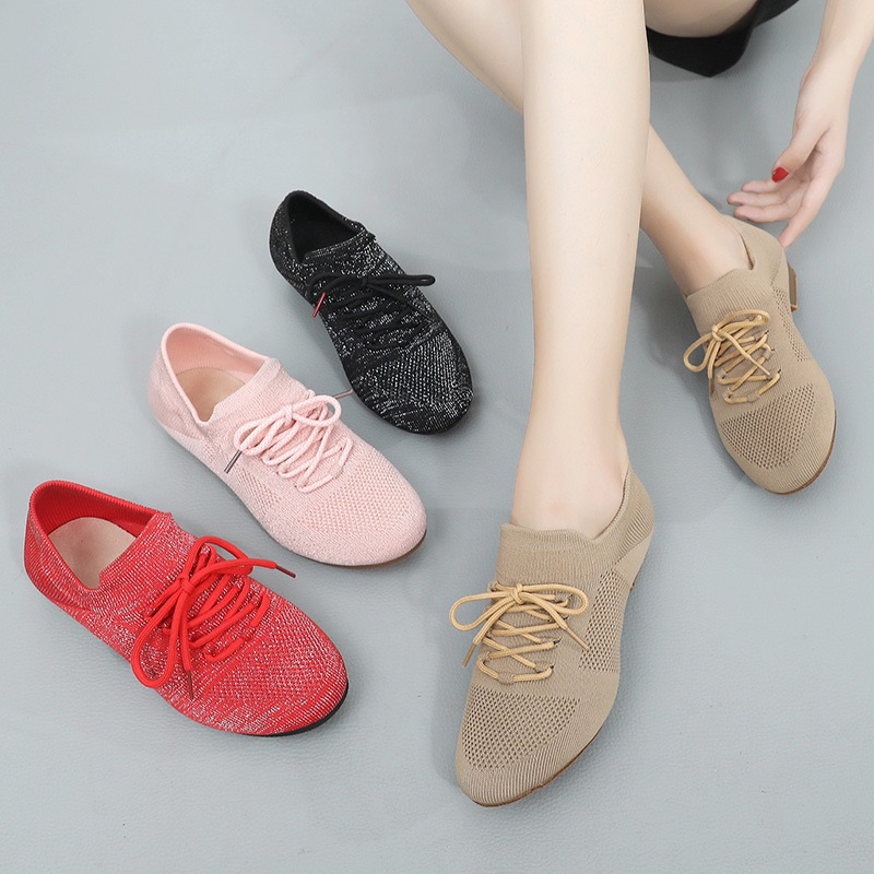 JAZZY - Sepatu Dansa / Line Dance Lentur Alas Suede