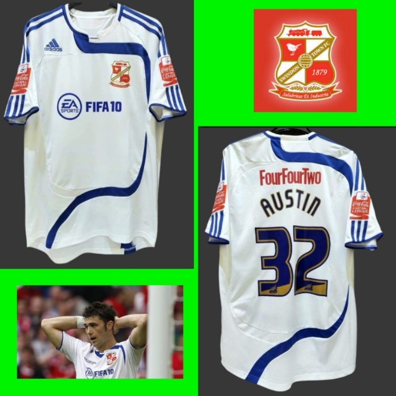 Jersey Ori Swindon Town FC Home 2008/2009, AUSTIN #32