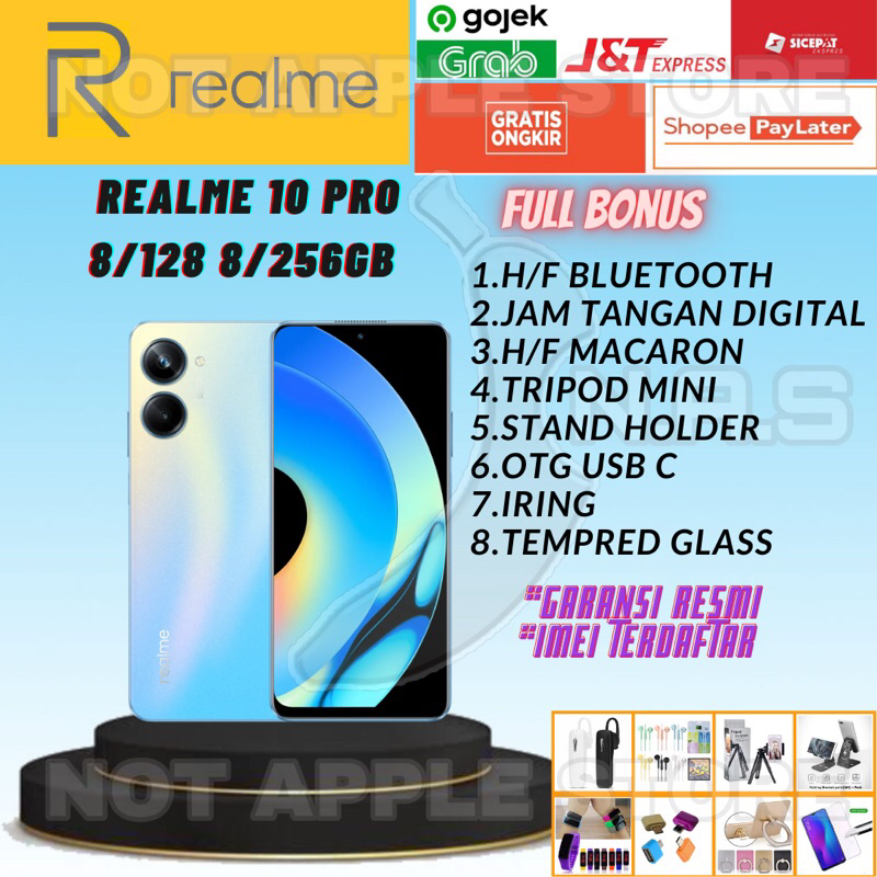 REALME 10 PRO RAM 8/128GB 8/256GB NEW BARU GARANSI RESMI