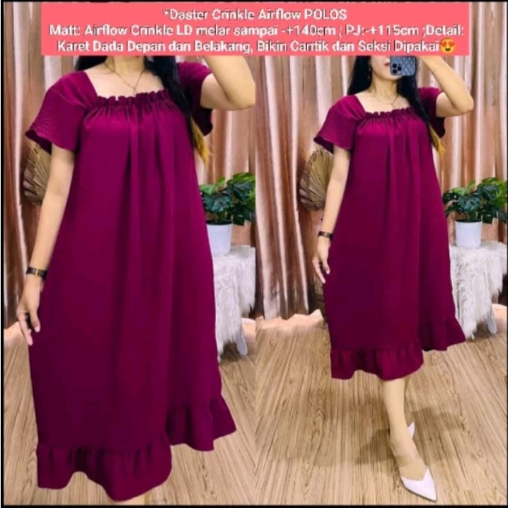 Dres fuji cringkel airflow kekinian atasan wanita terbaru daster wanita viral