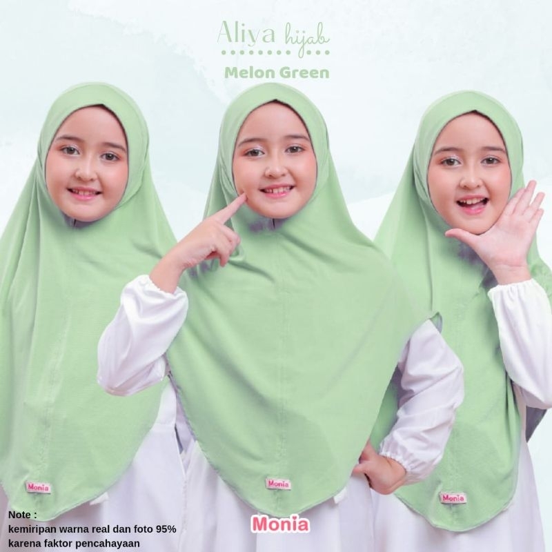 Aliya hijab by monia | kerudung anak sekolah bahan jersey premium