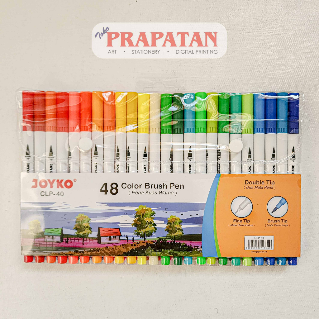 

Joyko CLP-40 Color Brush Pen 48C | Pena Kuas