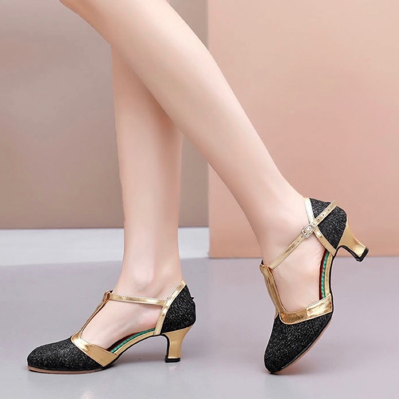 NICOLE - Sepatu Dansa Latin/Line Dance Heels 5,5CM