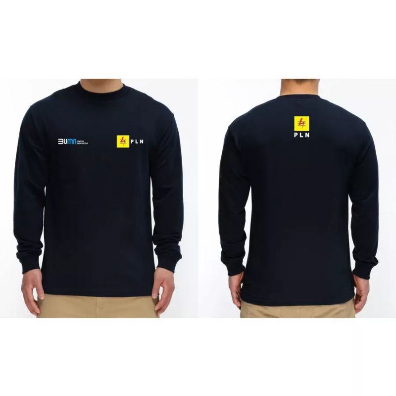Kaos Sablon DTGlF/ kaos PLN BUMN longsleeve / baju BUMN PLN premium