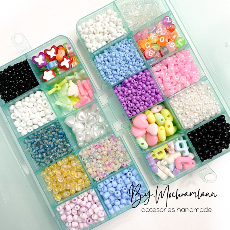 DIY KIT BOX | PAKET BEADS RING | PAKET DIY HANDMADE GELANG KALUNG CINCIN DLL