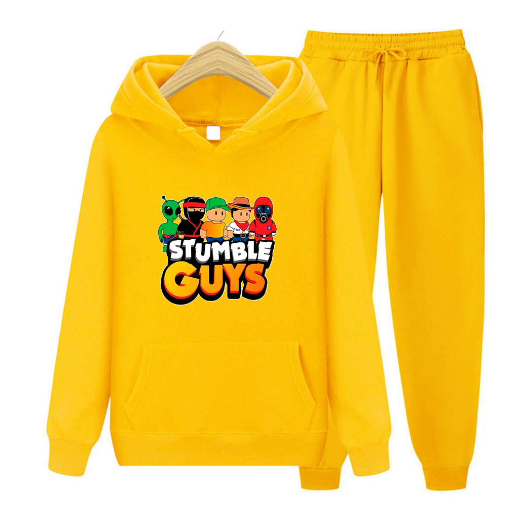 FenishaStore Setelan Sweater Hoodie Anak Stumble Guys ( Atasan &amp; SET Hoodie - Stumble Guys )