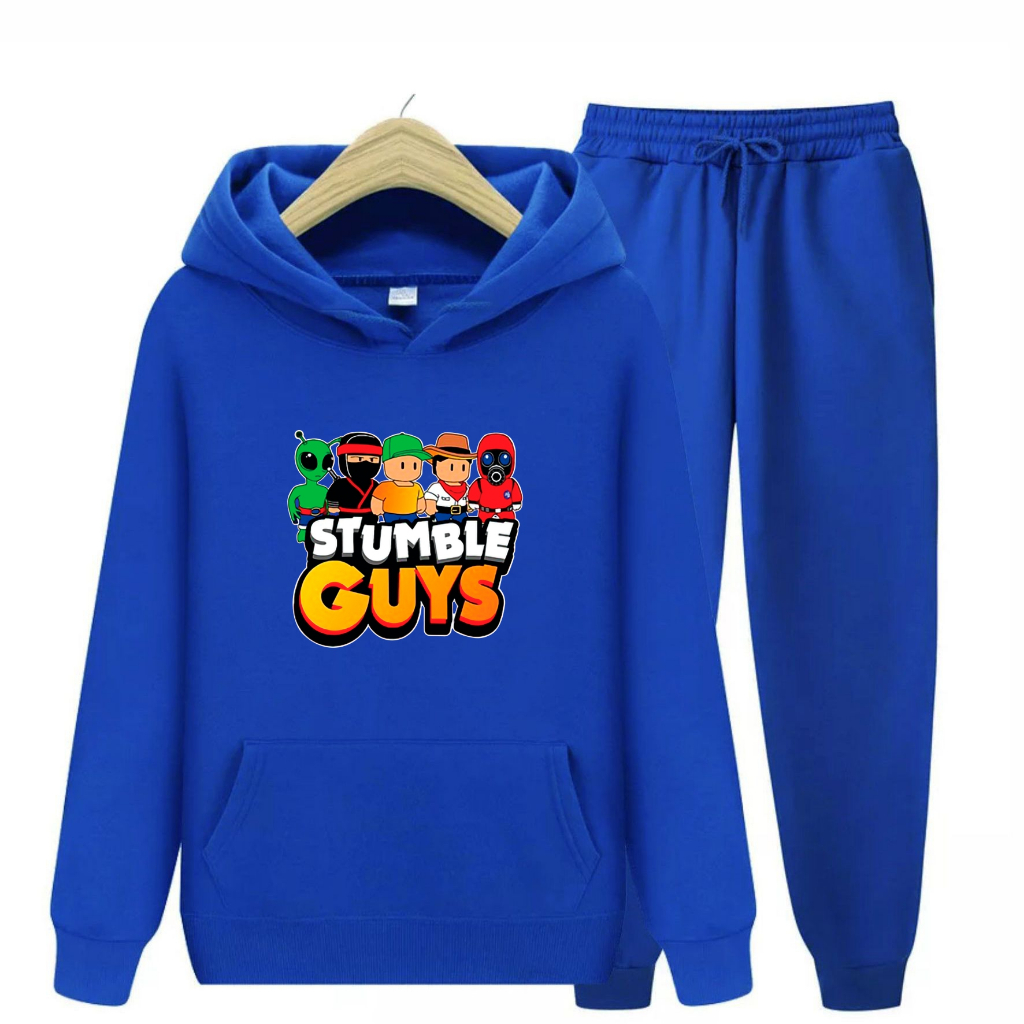 FenishaStore Setelan Sweater Hoodie Anak Stumble Guys ( Atasan &amp; SET Hoodie - Stumble Guys )