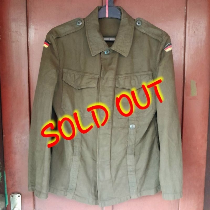 Kemeja BDU Moleskin German Army Second Original Preloved not Fashion