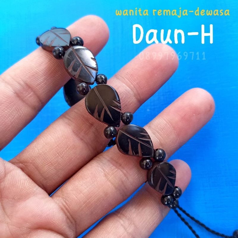 Gelang Kayu kaukah (DAUN) Wanita-Pria koka kokka kaokah kokah