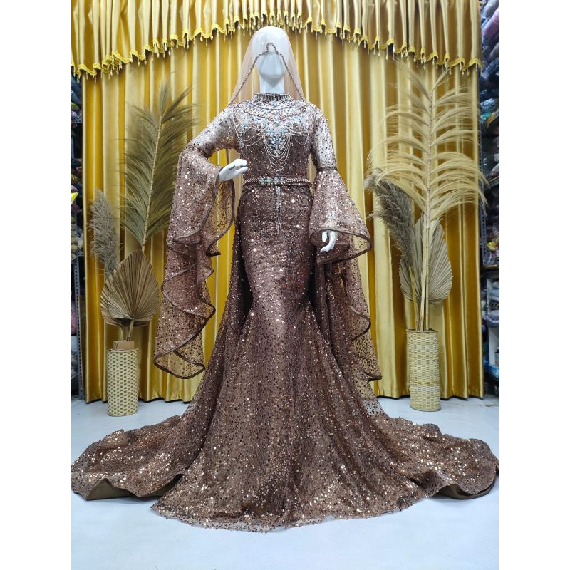 gaun pengantin sepan Duyung sekun)