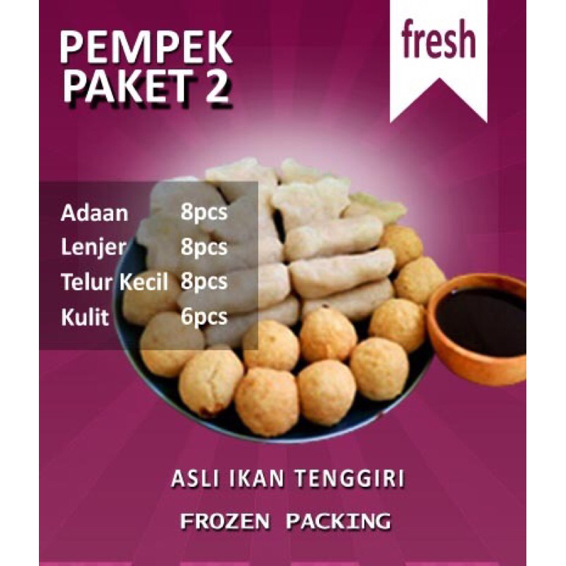 

Pempek Paket 2 isi 30