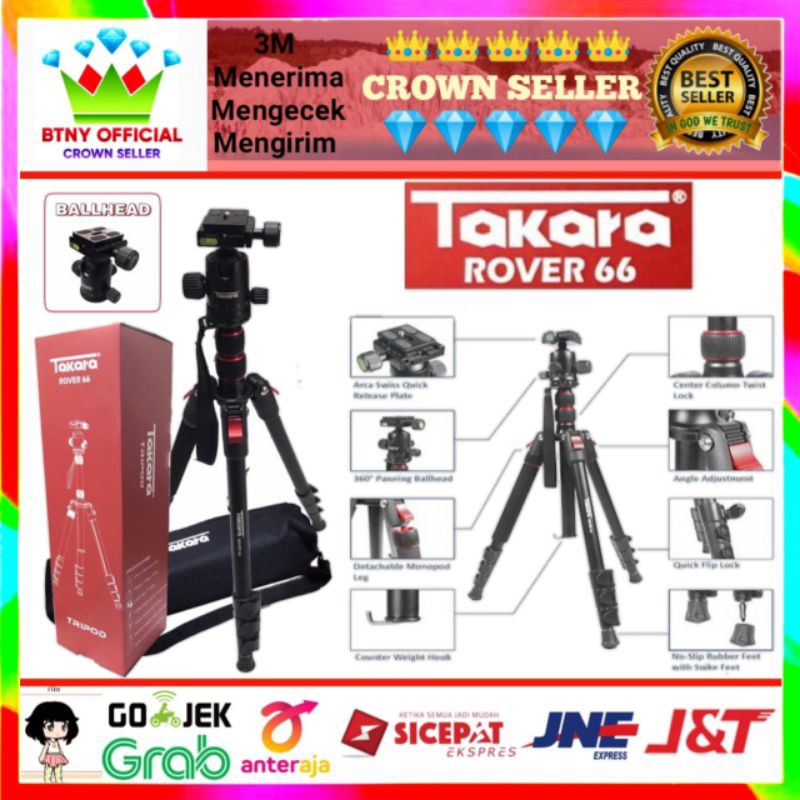 Takara Rover 66 Tripod tripod Monopod Kamera takara rover 66 trivod monopod kamera