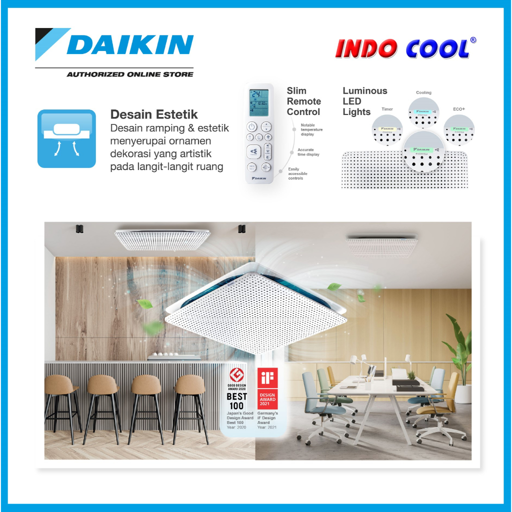 AC DAIKIN CASSETTE KIRIU 3PK 3 PK INVERTER (SURROUND)