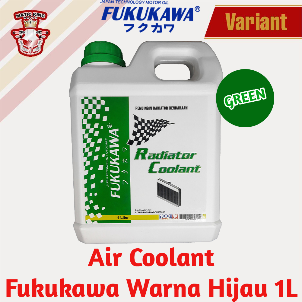 Air Radiator Coolant Pendingin Motor Mobil Fukukawa Green 1 L Hijau