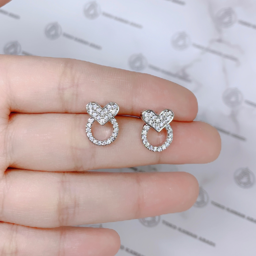 Anting Dewasa Model Tusuk Love Bulat *69