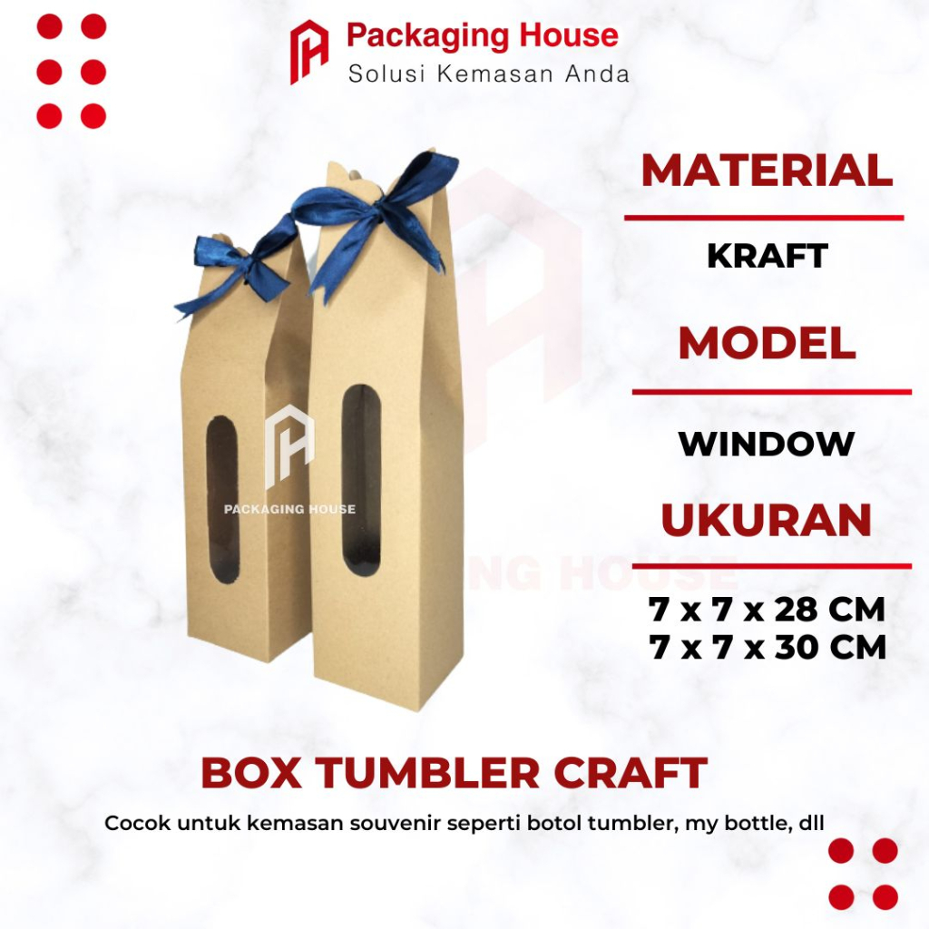 

Paper box souvenir botol paper craft 7x7x30 tebal Box souvenir botol / Thumbler Craft