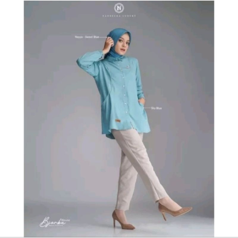READY STOK || BJORKA BLOUSE || ATASAN WANITA || BY NADHERA LUXURY ✅✅