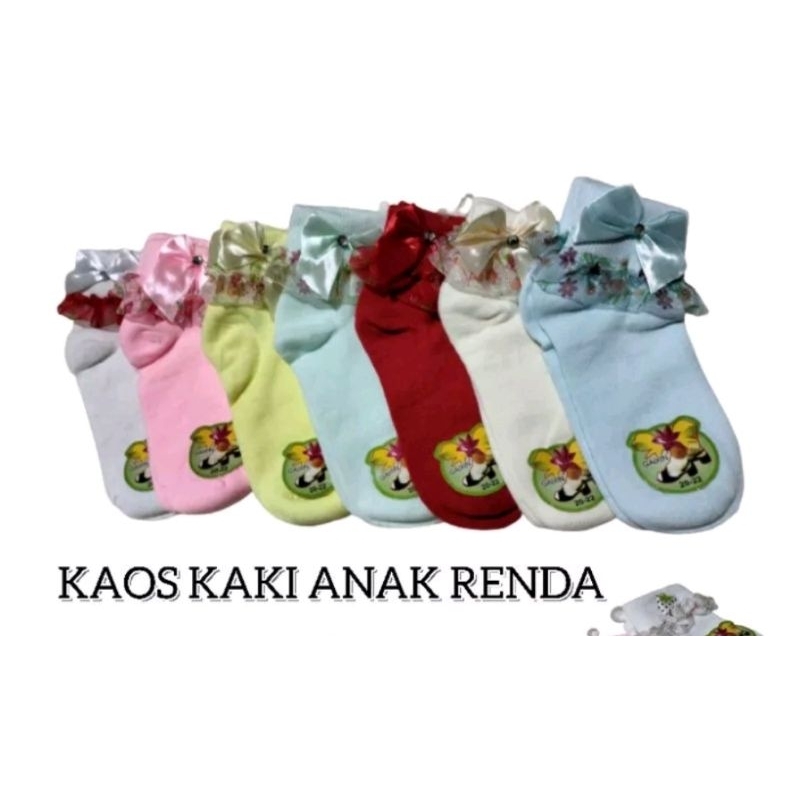 kaos kaki renda anak 1-5 tahun