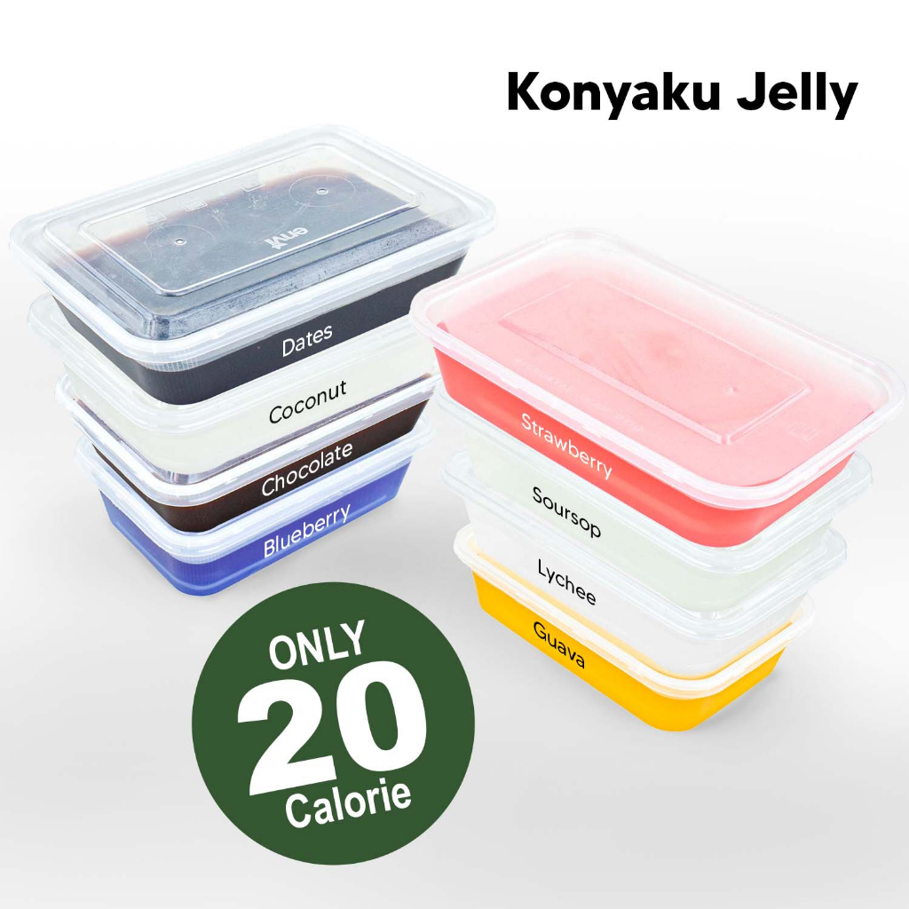 

Unsweetened Diet Konyaku Jelly with flavours / Agar - Agar Konyaku II