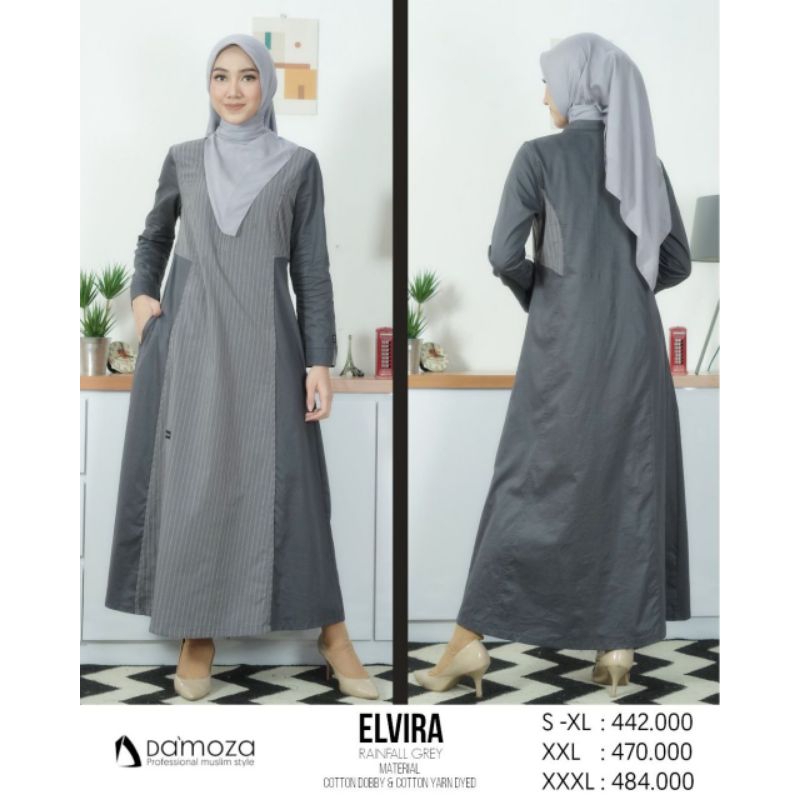 GAMIS ELVIRA RAINFAL GREY BY DAMOZA
