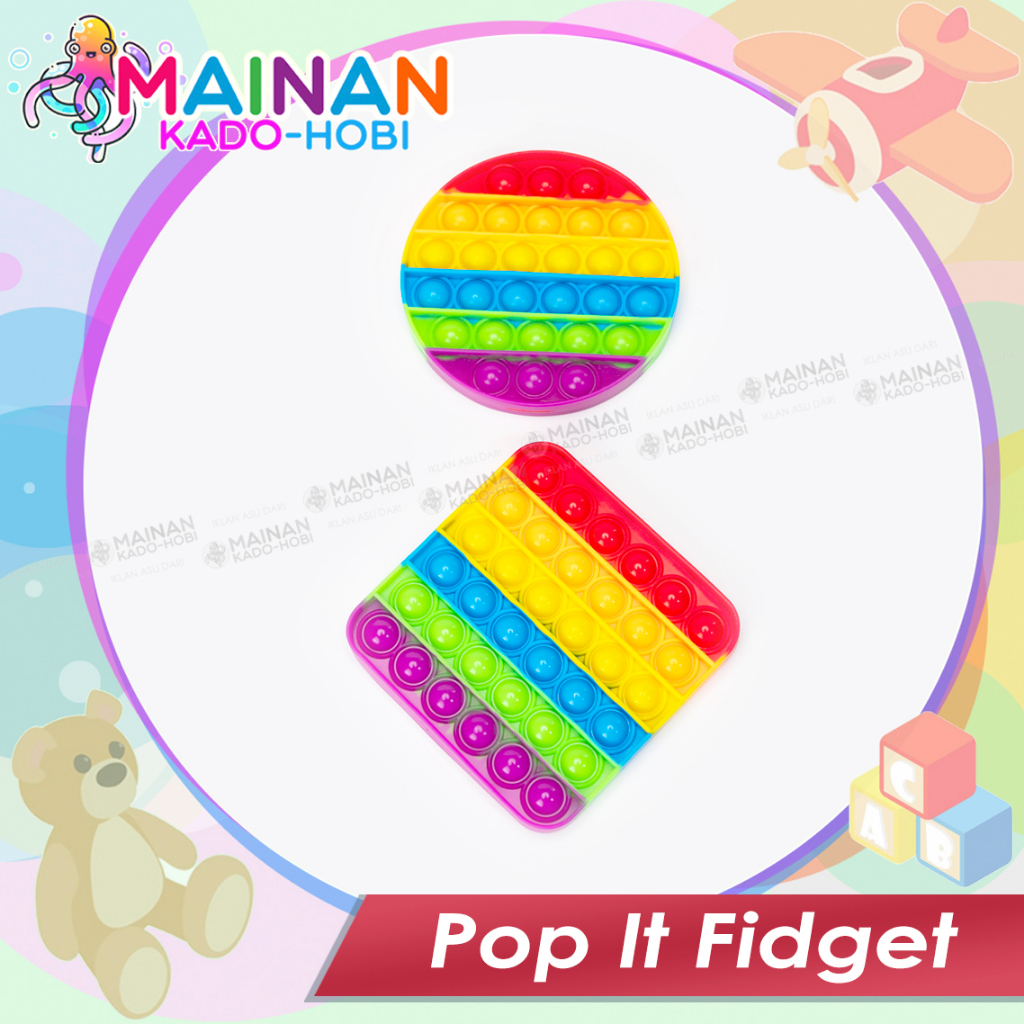 HADIAH ULANG TAHUN MAINAN ANAK EDUKASI PENCET POP IT FIDGET ANTI STRESS GAME