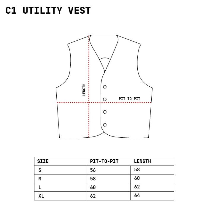 Hoya Fields - C1 Utility Vest – White