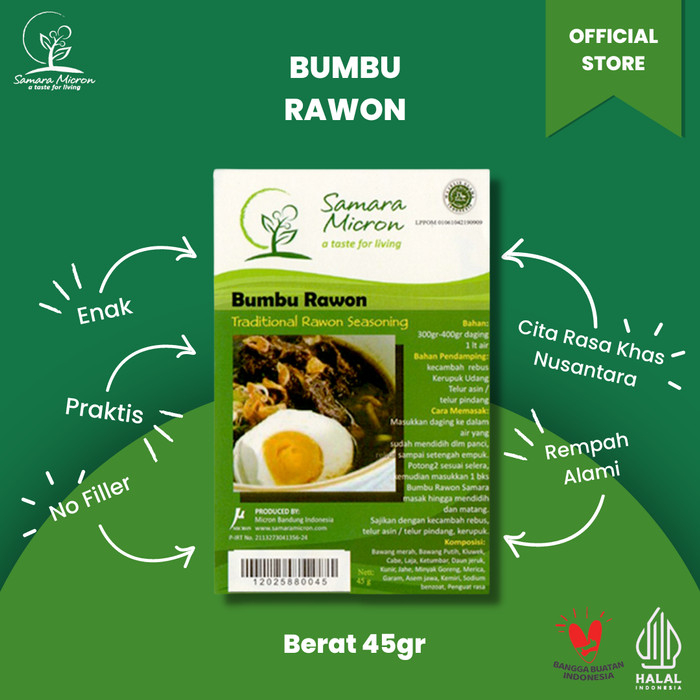 

Bumbu Racik Samara Micron - Bumbu Rawon - Bumbu Instan Rawon