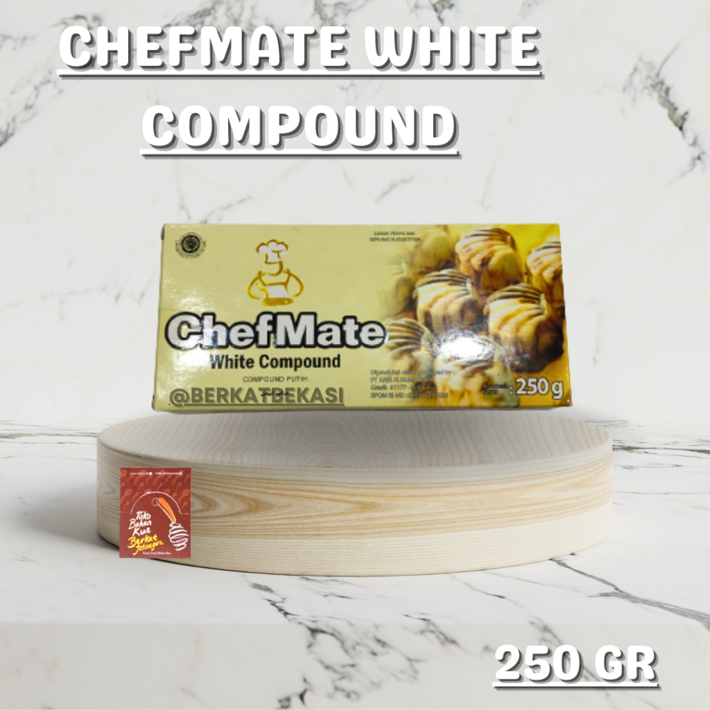 

CHEFMATE CHOCOLATE COMPOUND WHITE 250 GR / COKLAT BATANG PUTIH/PCS