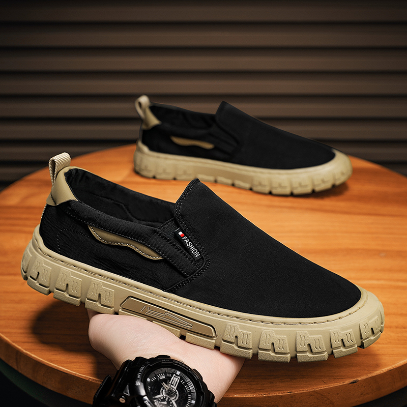 Toread Sepatu Slip On Pria Simple Sneakers Fashion Sport Olahraga/Jogging Outdoor Antislip MC120