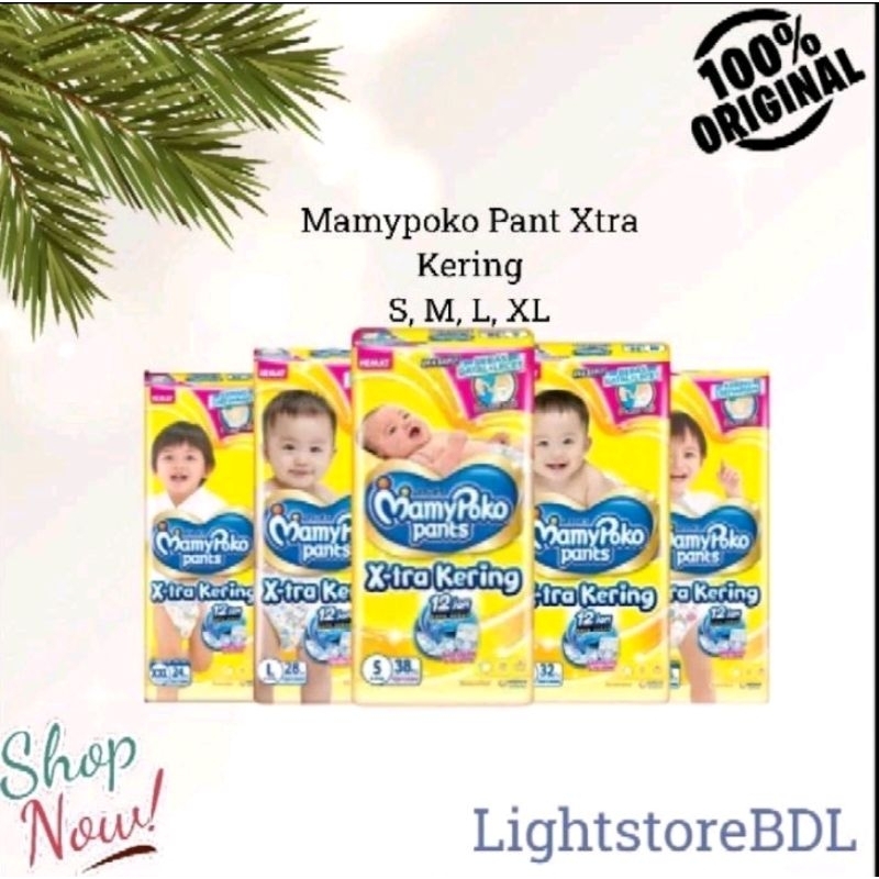 Mamy Poko Pants X-tra Kering Popok Bayi Tipe Celana