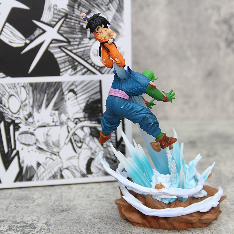 Action Figure Diorama Dragon Ball Goku vs King Piccolo Tinggi 20CM