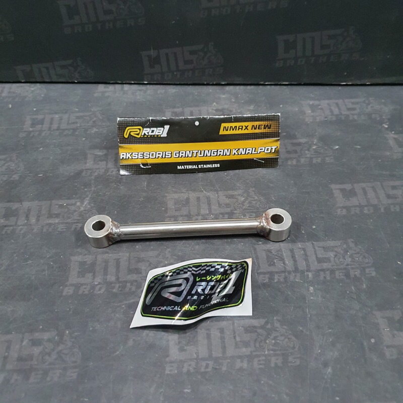 Bracket Breket Tiang Gantungan Knalpot Bawah Rob1 Rob 1 Yamaha New Nmax 2020 Stainless