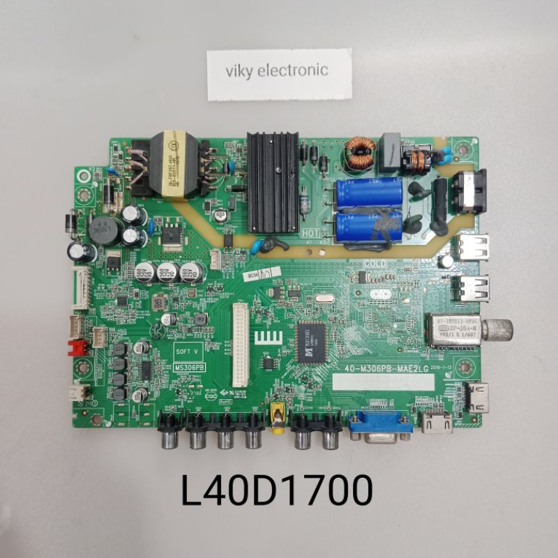 TCL L40D1700 mainboard mb modul mobo mesin tv led TCL L40D1700