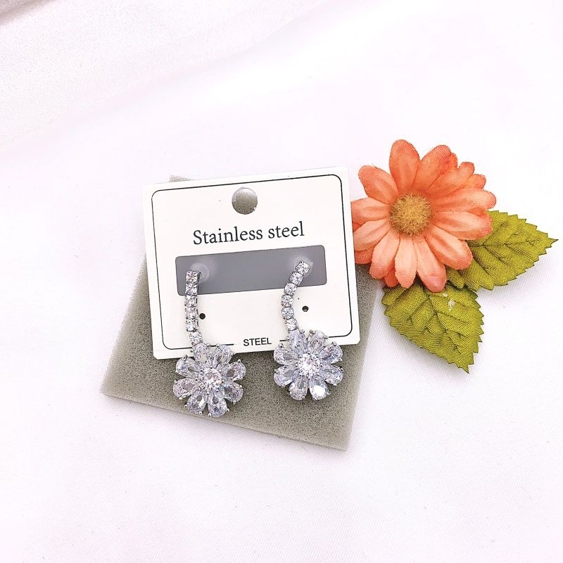 Anting Titanium Asli Premium Quality Anti karat anti alergi Stainless steel anti karat anti alergi Anting Premium Quality At518