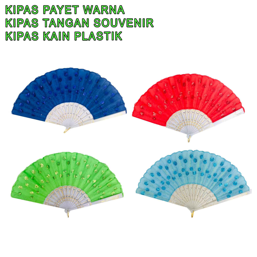 Kipas Kain Plastik * Kipas Tangan * Souvenir Pernikahan * Kipas Kain Kayu