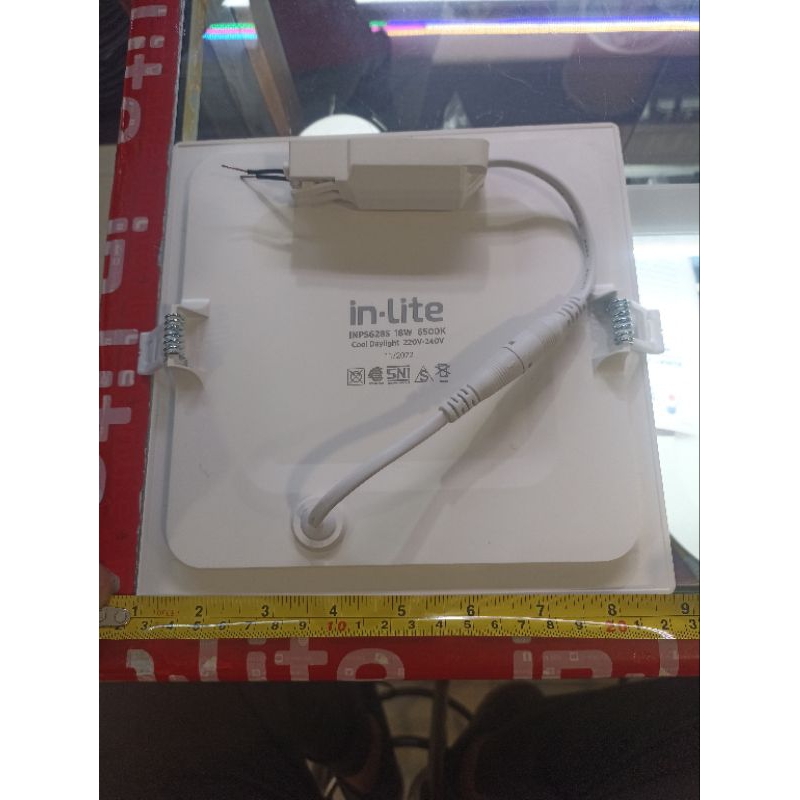 In-Lite LED Lampu Plafon Downlight Panel Inbow 18 Watt Kotak 18W Inlite