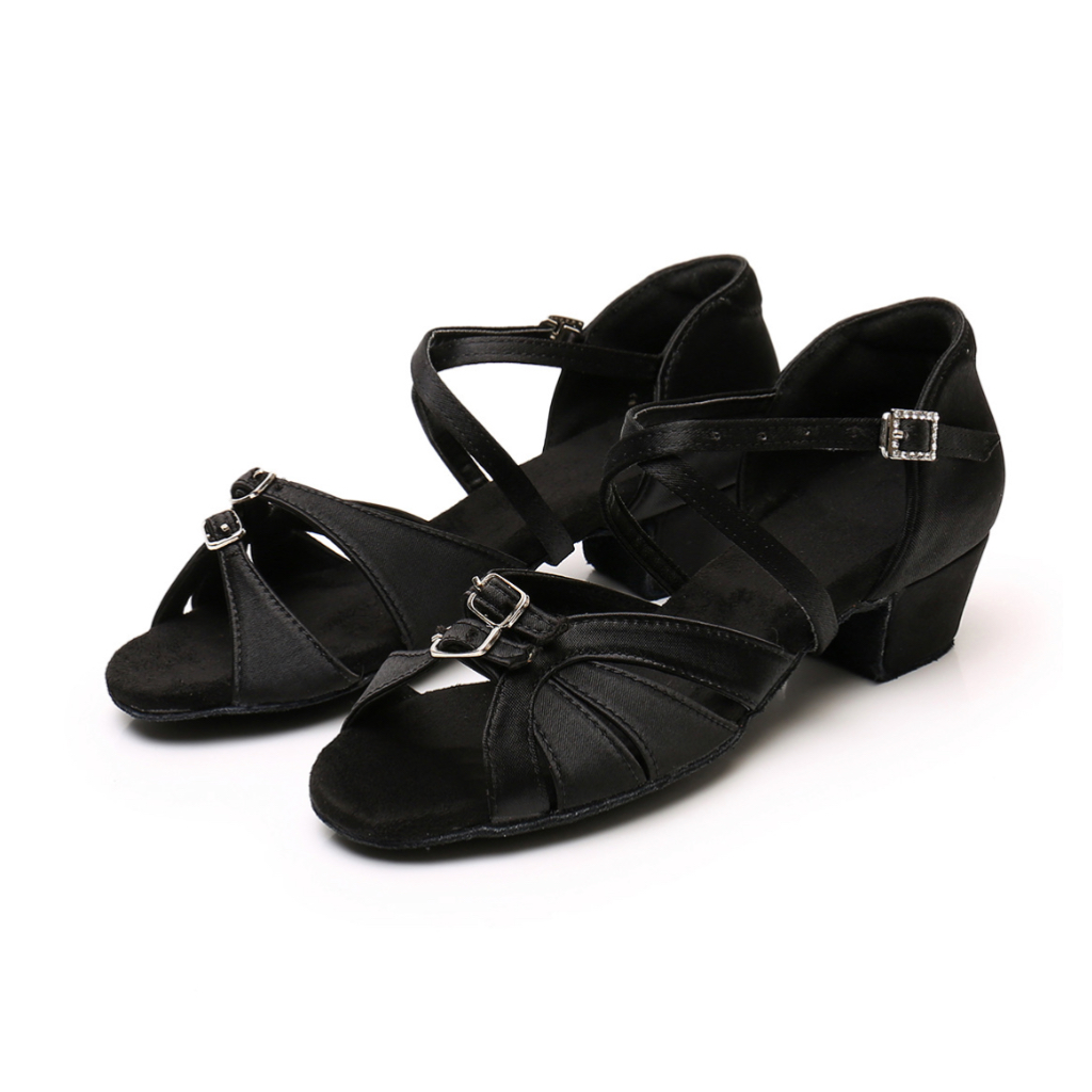 VELT HAK 3CM - Sepatu Dansa Latin/ Line Dance Tali Heels 3CM