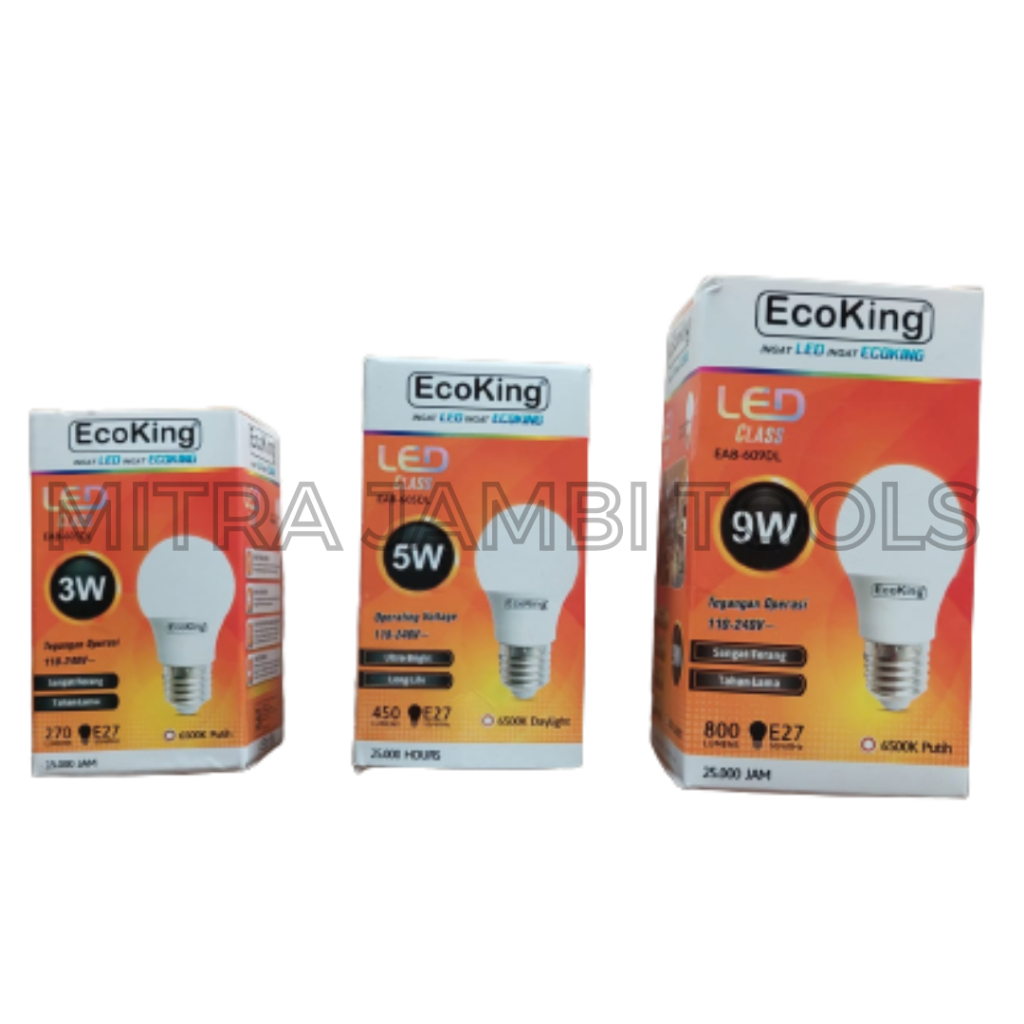 LAMPU ECOKING PUTIH BULAT