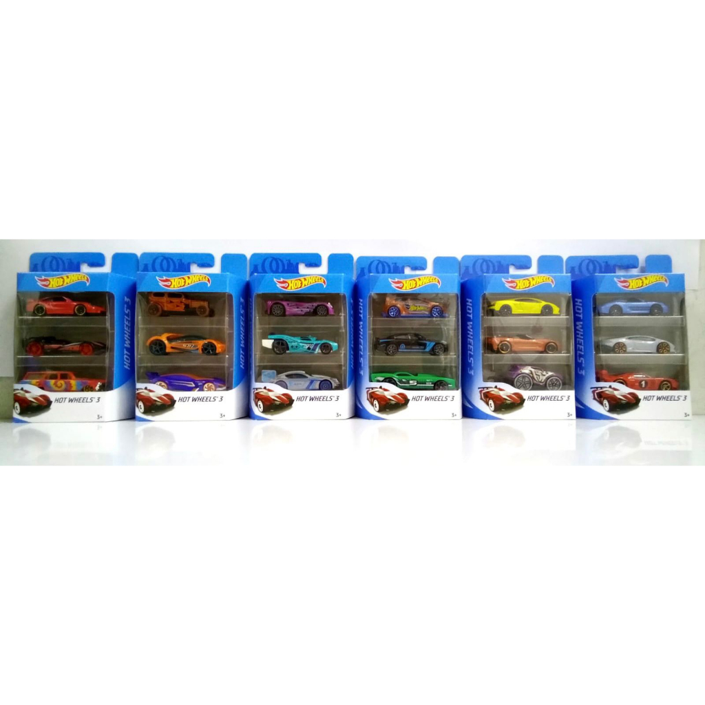 HOT WHEELS CARS K5904 Isi 3 Cars Pack - Original Mattel - hotwheels SNI - Mainan Mobil Anak - RANDOM
